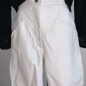 PORAT Art Fashion Leather Shorts